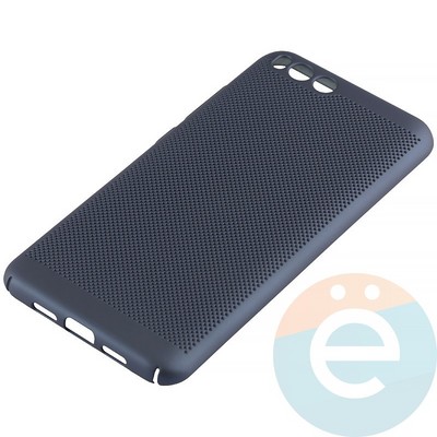 Накладка пластиковая перфорированная на Xiaomi Mi 6 синяя - фото 12225