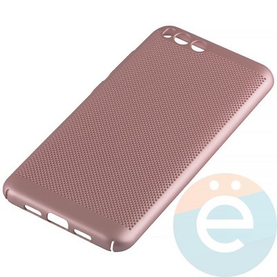 Накладка пластиковая перфорированная на Xiaomi Mi 6 розовая - фото 12228
