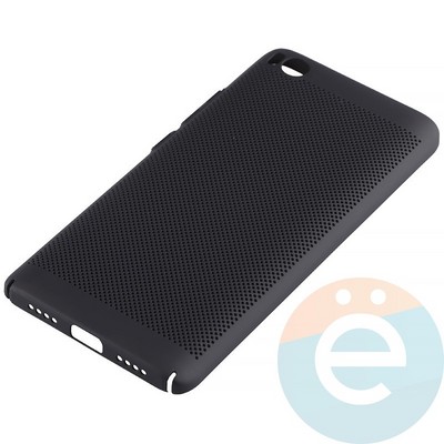 Накладка пластиковая перфорированная на Xiaomi Mi 5s черная - фото 12241