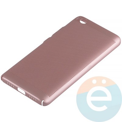 Накладка пластиковая перфорированная на Xiaomi Mi 5s розовая - фото 12245