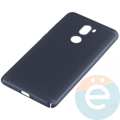 Накладка пластиковая перфорированная на Xiaomi Mi 5s Plus синяя - фото 12247