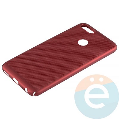 Накладка пластиковая перфорированная на Xiaomi Mi 5X/A1 красная - фото 14742