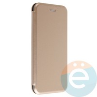 Чехол книжка боковой Fashion Case для Xiaomi Redmi Note 6 Pro золотистый