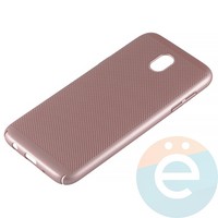 Накладка пластиковая перфорированная на Samsung Galaxy J5 SM-J520/530 (2017) розовая