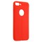 Накладка силиконовая 360 с кожаными вставками на Iphone 7/8 Plus красная - фото 22212