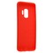 Накладка силиконовая 360 с кожаными вставками на Samsung Galaxy S9 красная - фото 22565