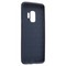Накладка силиконовая 360 с кожаными вставками на Samsung Galaxy S9 синяя - фото 22568