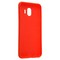 Накладка силиконовая 360 с кожаными вставками на Samsung Galaxy J4 2018 красная - фото 22592