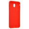 Накладка силиконовая 360 с кожаными вставками на Samsung Galaxy J7 2018 красная - фото 22604