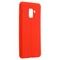 Накладка силиконовая 360 с кожаными вставками на Samsung Galaxy A8 Plus красная - фото 22751