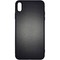 Накладка силиконовая под кожу для iPhone Xs Max черная - фото 26070
