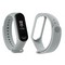 Силиконовый ремешок для Xiaomi Mi band 3/4 серый (4) - фото 27425