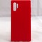 Накладка силиконовая 360 с кожаными вставками на Samsung Galaxy Note 10 Plus красная