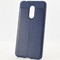 Накладка силиконовая 360 с кожаными вставками на Xiaomi Redmi 5 синяя - фото 29950