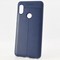 Накладка силиконовая 360 с кожаными вставками на Xiaomi Redmi Note 5 Pro синяя - фото 29952
