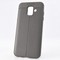Накладка силиконовая 360 с кожаными вставками на Samsung Galaxy A6 серая - фото 29982