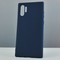 Накладка силиконовая Soft Touch ультратонкая для Samsung Galaxy Note 10 Pro синяя