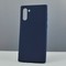 Накладка силиконовая Soft Touch ультратонкая для Samsung Galaxy Note 10 синяя