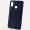 Накладка силиконовая 360 с кожаными вставками на Xiaomi Mi Max3 синяя - фото 30113