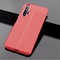 Накладка силиконовая 360 с кожаными вставками на Huawei Honor 20 красная - фото 34939