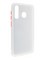 Накладка пластиковая с силиконовой окантовкой для Samsung Galaxy A30/A20 белая - фото 35023