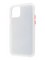 Накладка пластиковая с силиконовой окантовкой для iPhone 11 Pro белая - фото 35068