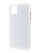Накладка пластиковая с силиконовой окантовкой для iPhone 11 Pro Max белая - фото 35073