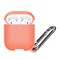 Чехол силиконовый Leather Silicone Hang Case для Apple AirPods 1/2 Papaya - фото 36330