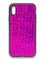 Накладка силиконовая Fantastic Skin блестящая для Apple iPhone X/Xs фиолетовая - фото 36496