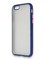 Накладка силиконовая матовая с перламутровой окантовкой для Apple IPhone 6/6S синяя - фото 36692
