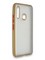Накладка силиконовая матовая с перламутровой окантовкой для Samsung Galaxy A70E золотистая