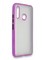 Накладка силиконовая матовая с перламутровой окантовкой для Samsung Galaxy A70E фиолетовая