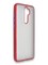 Накладка силиконовая матовая с перламутровой окантовкой для Xiaomi Redmi Note 8 Pro красная - фото 36839