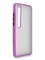 Накладка силиконовая матовая с перламутровой окантовкой для Xiaomi Mi 10 фиолетовая
