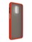 Накладка пластиковая с силиконовой окантовкой для Xiaomi Redmi Note 9S/9 Pro красная - фото 39083