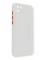 Накладка пластиковая с силиконовой окантовкой с защищенной камерой для Huawei Y5P/Honor 9S белая - фото 39093