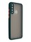 Накладка пластиковая с силиконовой окантовкой с защищенной камерой для Huawei Y6P зеленая - фото 39100