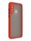 Накладка пластиковая с силиконовой окантовкой с защищенной камерой для Huawei Y6P красная - фото 39101