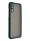 Накладка пластиковая с силиконовой окантовкой с защищенной камерой для Huawei Y8P зеленая - фото 39106