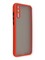 Накладка пластиковая с силиконовой окантовкой с защищенной камерой для Huawei Y8P красная - фото 39107