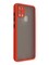 Накладка пластиковая с силиконовой окантовкой с защищенной камерой для Samsung Galaxy A21S красная - фото 39117