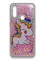 Накладка силиконовая переливашка на Oppo A31 Единорожек розовый - фото 39777