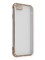Накладка пластиковая прозрачная с золотистой окантовкой для Apple iPhone 7/8 белая