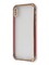 Накладка пластиковая прозрачная с золотистой окантовкой для Apple iPhone X/Xs красная - фото 39897