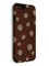 Накладка силиконовая с ромашками для Apple iPhone 6/6S коричневая - фото 40092
