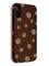 Накладка силиконовая с ромашками для Apple iPhone XR коричневая - фото 40106
