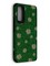 Накладка силиконовая с ромашками для Huawei Honor 30 зеленая - фото 40132