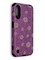 Накладка силиконовая с ромашками для Samsung Galaxy A01 фиолетовая - фото 40210