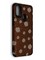 Накладка силиконовая с ромашками для Samsung Galaxy A21S/M21 коричневая
