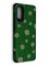 Накладка силиконовая с ромашками для Samsung Galaxy A41 зеленая